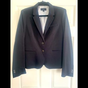 JCrew Black two button Blazer. Size Large.